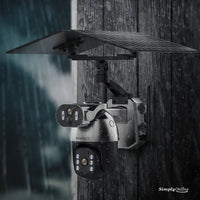 4G Solar Dual Camera PTZ Charcoal - Dual-Lens