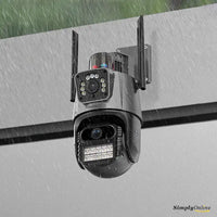 WiFi Dual Camera PTZ + Siren / Alarm - Dual Lens