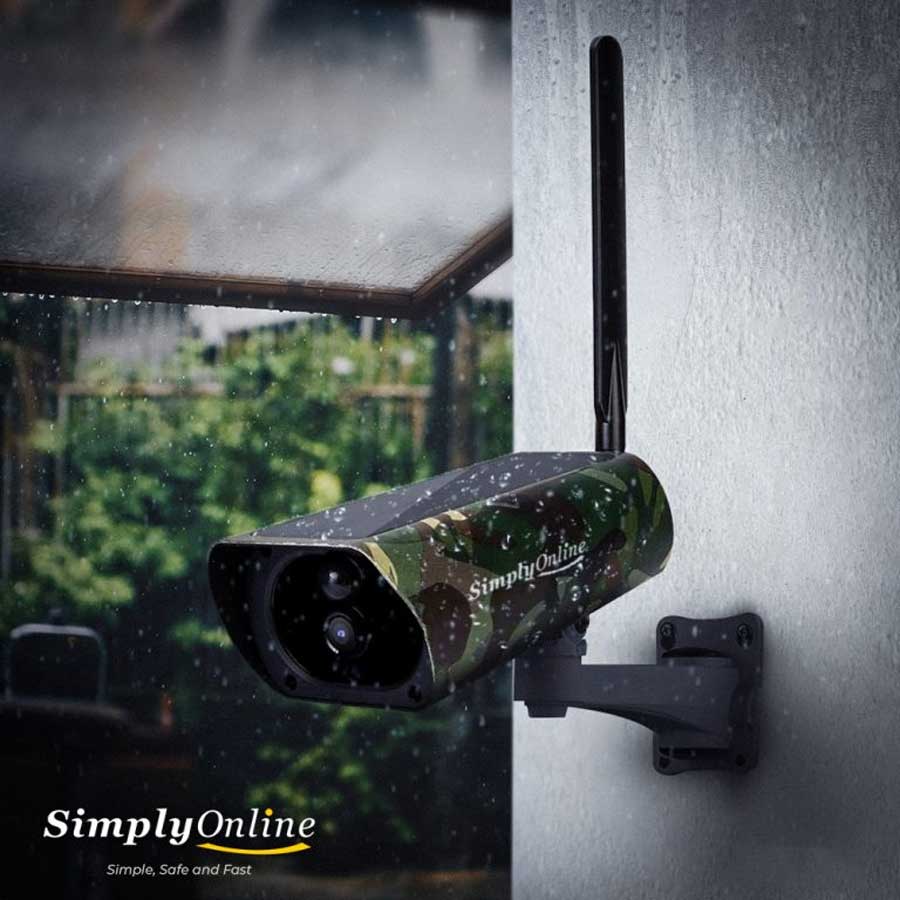 4G Solar Bullet Camouflage Camera + Extra Solar Panel