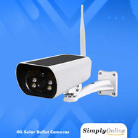 4G Solar Bullet Camera + Extra Solar Panel