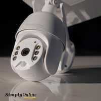 WiFi Solar Camera PTZ (3MP)- Metal Casing Black