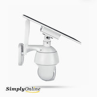 4G Solar Camera PTZ - Metal 4MP White