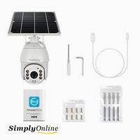 WiFi Solar Camera PTZ (3MP)- Metal Casing White