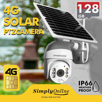 4G Solar Camera PTZ - Metal 3MP Black