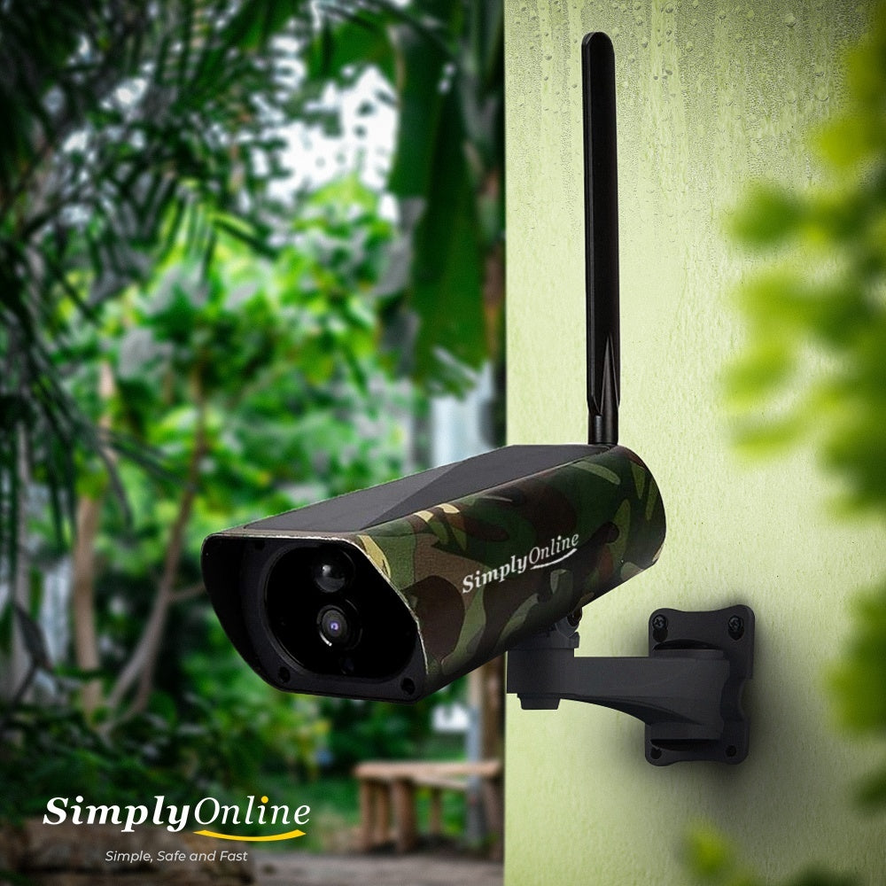 4G Solar Bullet Camouflage Camera + Extra Solar Panel