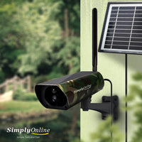 4G Solar Bullet Camouflage Camera + Extra Solar Panel