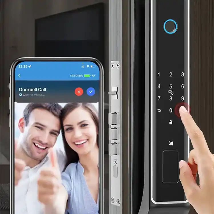 Smart Door Lock 3D Face Recognition, Fingerprint Lock, With Keypad