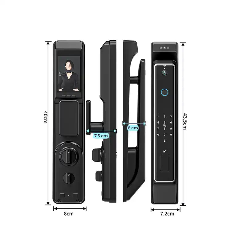Smart Door Lock 3D Face Recognition, Fingerprint Lock, With Keypad