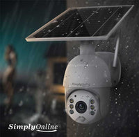 4G Solar Camera PTZ – Metal 4MP Black