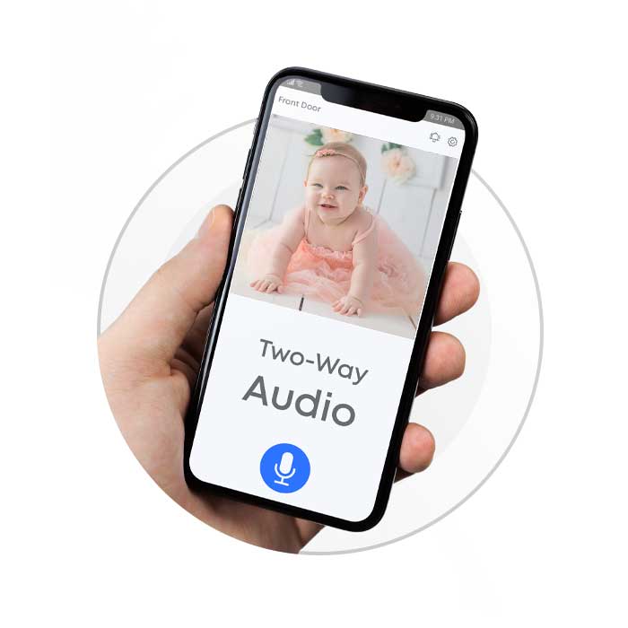 Website 2021 New Product Page APP showcase Two Way Audio baby v01 - Simply Online Australia