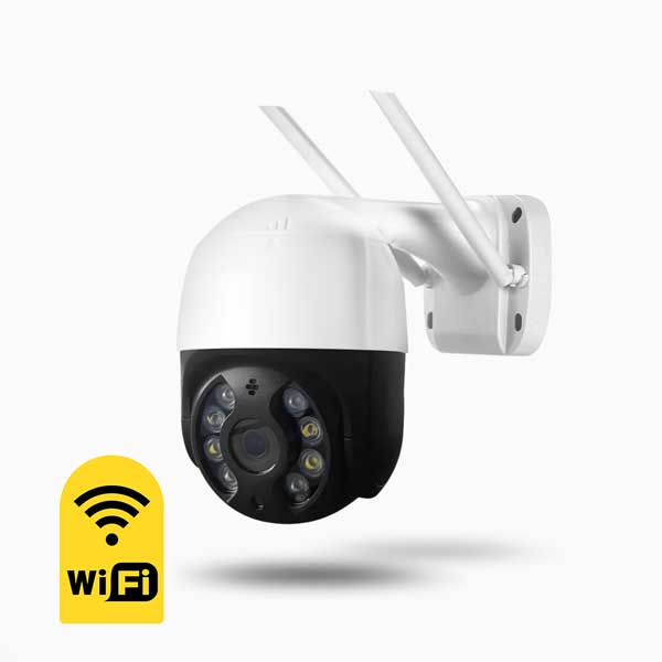 5MP WiFi PTZ Outdoor CCTV - White