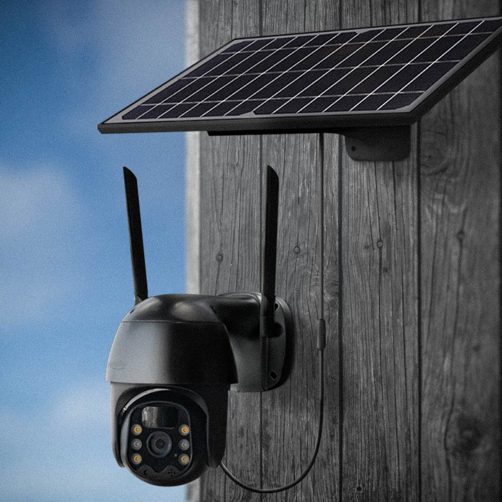 4g Solar ptz grey camera