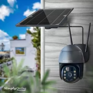 4G Solar Camera PTZ Charcoal & Stand - Metal - Image 2