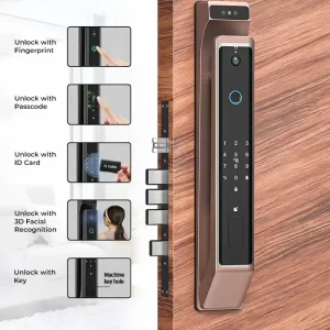 Smart Door Lock 3D Face Recognition, Fingerprint Lock, With Keypad - Image 7